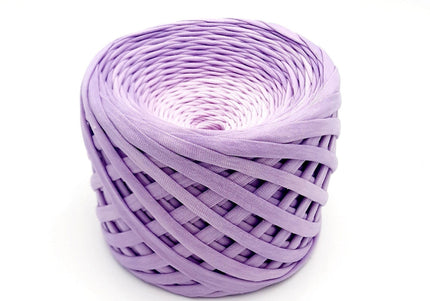Ombre yarn purple colour. T-shirt yarn for crochet bags. 100 meters skein