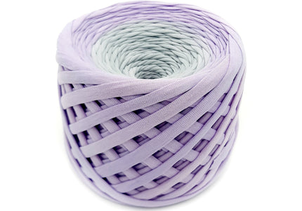 purple-grey hombre cotton yarn. T-shirt yarn for crochet basket