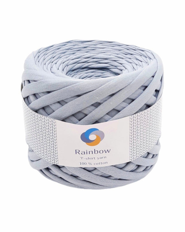 Tshirt yarn grey color. 100 % cotton yar for crochet bags