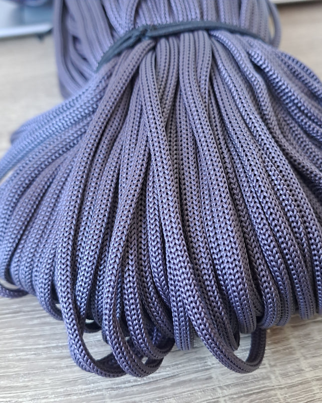 Macrame cord in coils