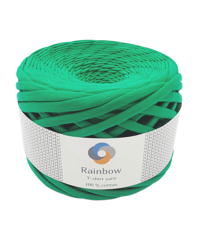 Crochet bag yarn. Emerald green colour. very soft and chunky yarn