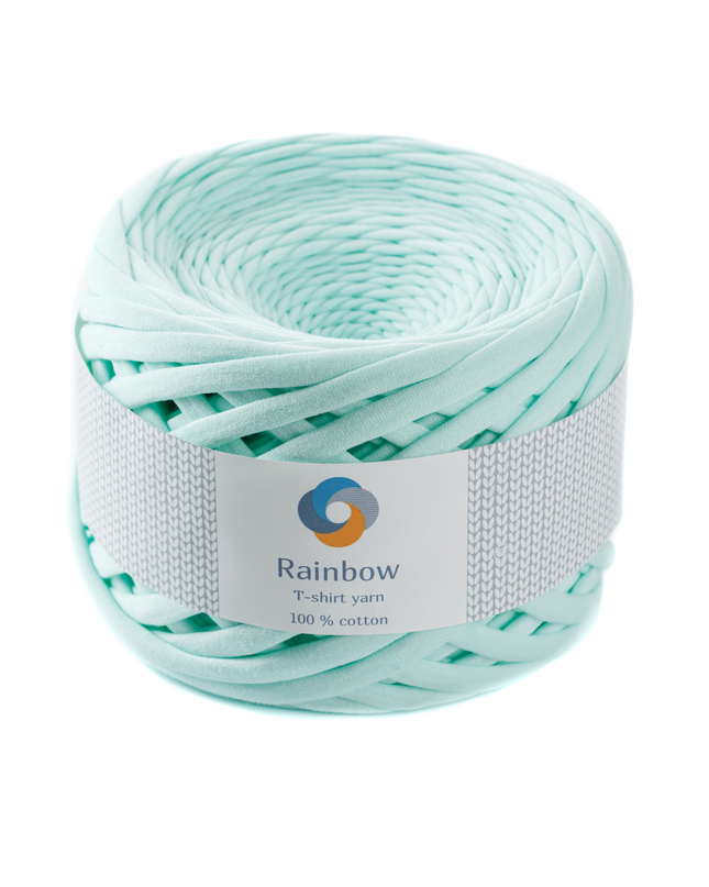 Tshirt yarn mint colour for crochet lovers