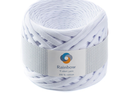 T-shirt crochet yarn white colour. 1 skein