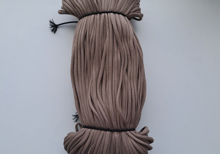 Macrame cord in coils