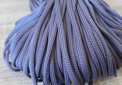 Macrame cord in coils