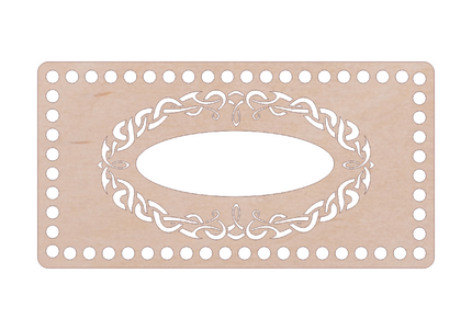 Set for crochet napkin basket