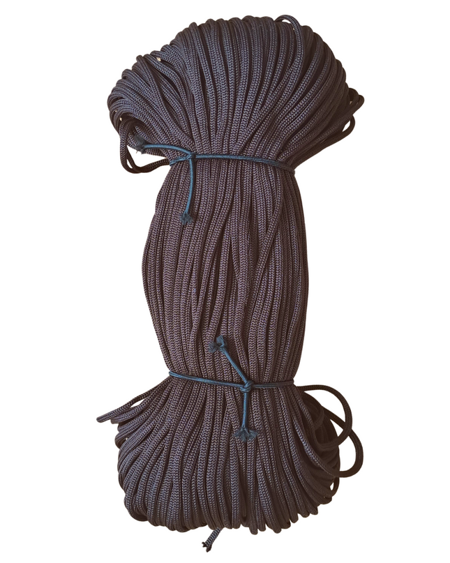 Polyester cord 4 mm thickness  dark brown colour